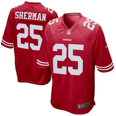 Richard Sherman San Francisco 49ers Game Jersey – Scarlet 2019