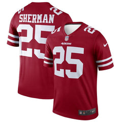 Richard Sherman San Francisco 49ers Legend Jersey – Scarlet 2019