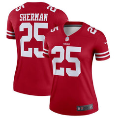 Richard Sherman San Francisco 49ers Women's Legend Jersey – Scarlet 2019