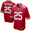 Image of Richard Sherman San Francisco 49ers Youth Game Jersey – Scarlet 2019