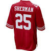 Image of Richard Sherman San Francisco 49ers Youth Game Jersey – Scarlet 2019
