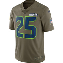 Richard Sherman Seattle Seahawks Salute To Service Limited Jersey - Olive 2019