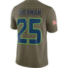 Image of Richard Sherman Seattle Seahawks Salute To Service Limited Jersey - Olive 2019