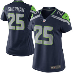 Richard Sherman Seattle Seahawks Women's Limited Jersey - College Navy 2019