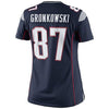 Image of Rob Gronkowski New England Patriots Girls Youth Game Jersey - Navy Blue 2019