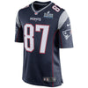 Image of Rob Gronkowski New England Patriots Super Bowl LIII Bound Game Jersey – Navy 2019