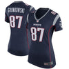 Image of Rob Gronkowski New England Patriots Women's Game Jersey - Navy Blue 2019