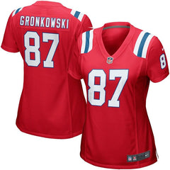 Rob Gronkowski New England Patriots Women's Game Jersey - Red 2019