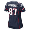 Image of Rob Gronkowski New England Patriots Women's Limited Jersey - Navy Blue 2019