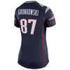 Image of Rob Gronkowski New England Patriots Women's Super Bowl LIII Bound Game Jersey – Navy 2019