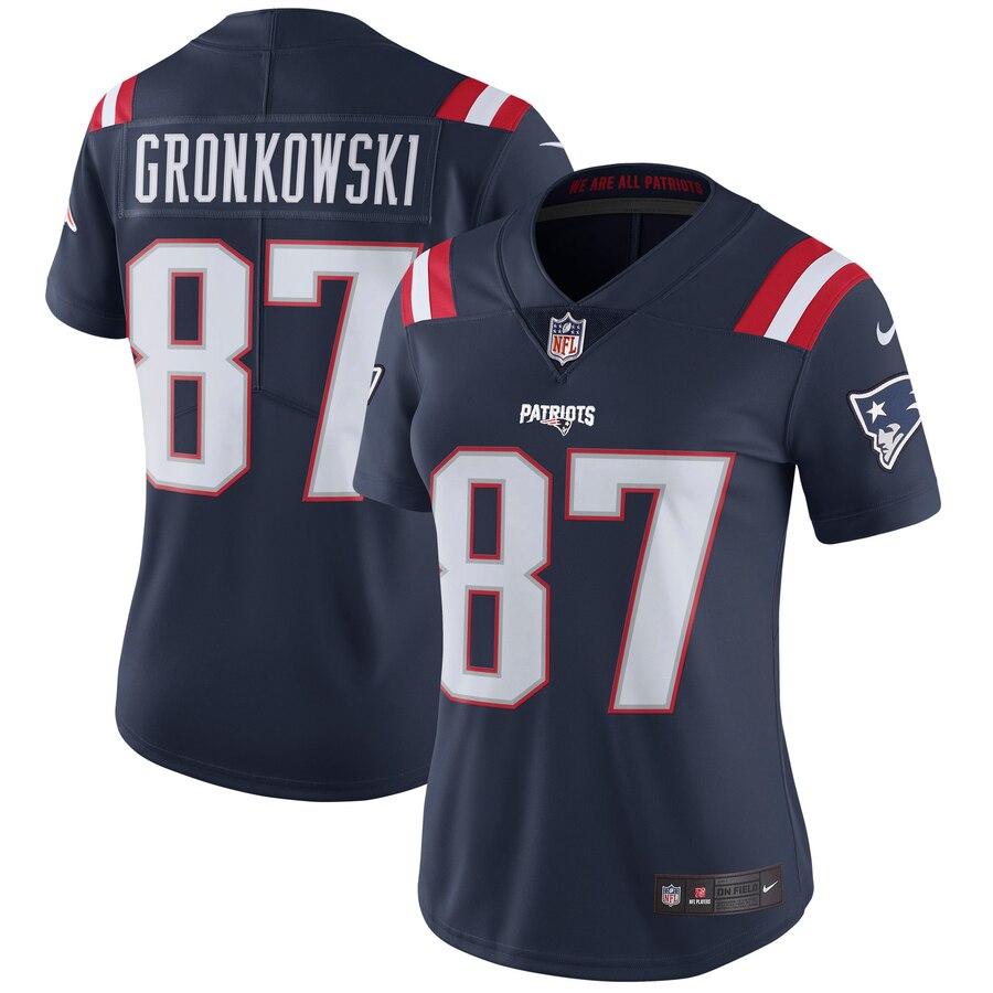 Rob Gronkowski New England Patriots Women's Vapor Untouchable Color Rush Limited Player Jersey - Navy 2019