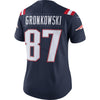 Image of Rob Gronkowski New England Patriots Women's Vapor Untouchable Color Rush Limited Player Jersey - Navy 2019