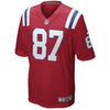 Image of Rob Gronkowski New England Patriots Youth Alternate Game Jersey - Red 2019