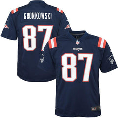 Rob Gronkowski New England Patriots Youth Color Rush Game Jersey - Navy 2019