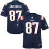 Image of Rob Gronkowski New England Patriots Youth Color Rush Game Jersey - Navy 2019