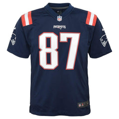 Rob Gronkowski New England Patriots Youth Color Rush Game Jersey - Navy 2019