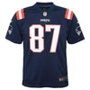 Image of Rob Gronkowski New England Patriots Youth Color Rush Game Jersey - Navy 2019