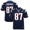 Image of Rob Gronkowski New England Patriots Youth Super Bowl LIII Bound Game Jersey – Navy 2019