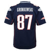 Image of Rob Gronkowski New England Patriots Youth Super Bowl LIII Bound Game Jersey – Navy 2019