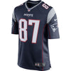 Image of Rob Gronkowski New England Patriots Youth Team Color Game Jersey - Navy Blue 2019