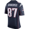Image of Rob Gronkowski New England Patriots Youth Team Color Game Jersey - Navy Blue 2019