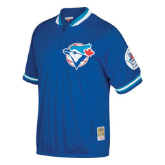 Roberto Alomar Toronto Blue Jays Mitchell & Ness Cooperstown Collection Mesh Batting Practice Quarter-Zip Jersey - Royal 2019