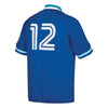 Image of Roberto Alomar Toronto Blue Jays Mitchell &amp; Ness Cooperstown Collection Mesh Batting Practice Quarter-Zip Jersey - Royal 2019