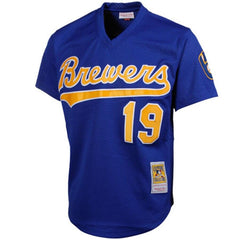 Robin Yount Milwaukee Brewers Mitchell & Ness Cooperstown Mesh Batting Practice Jersey - Royal 2019