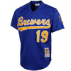 Image of Robin Yount Milwaukee Brewers Mitchell &amp; Ness Cooperstown Mesh Batting Practice Jersey - Royal 2019