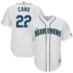 Robinson Cano Seattle Mariners Majestic Cool Base Player Jersey - White 2019