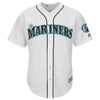 Image of Robinson Cano Seattle Mariners Majestic Griffey Retirement Day Patch Cool Base Player Jersey - White 2019