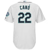 Image of Robinson Cano Seattle Mariners Majestic Griffey Retirement Day Patch Cool Base Player Jersey - White 2019