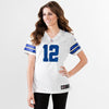 Image of Roger Staubach Dallas Cowboys Women's Retired Game Jersey - White 2019