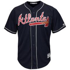 Ronald Acuña Jr. Atlanta Braves Majestic 2019 Alternate Official Cool Base Player Jersey - Navy 2019