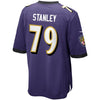 Image of Ronnie Stanley Baltimore Ravens Game Jersey - Purple 2019