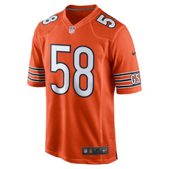 Roquan Smith Chicago Bears Alternate Game Jersey – Orange 2019