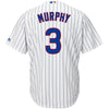 Image of Daniel Murphy Chicago Cubs Majestic Home Official Cool Base Player Jersey - White/Royal 2019