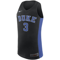 #3 Duke Blue Devils Replica Basketball Jersey - Black/Royal 2019