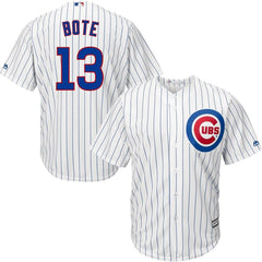 David Bote Chicago Cubs Majestic Home Official Cool Base Player Jersey - White/Royal 2019