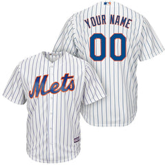 New York Mets Majestic Cool Base Custom Jersey - White/Royal 2019