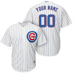 Chicago Cubs Majestic Cool Base Custom Jersey - White/Royal 2019