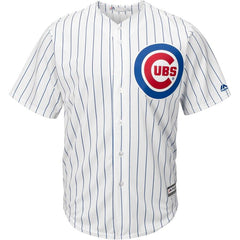 David Bote Chicago Cubs Majestic Home Official Cool Base Player Jersey - White/Royal 2019