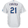 Image of Todd Frazier New York Mets Majestic Official Cool Base Player Jersey – White/Royal 2019