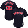 Image of Rusney Castillo Boston Red Sox Majestic Cool Base Player Jersey - Navy 2019