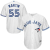 Image of Russell Martin Toronto Blue Jays Majestic Cool Base Player Jersey - White 2019