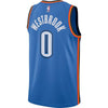 Image of Russell Westbrook Oklahoma City Thunder Swingman Jersey Blue - Icon Edition 2019