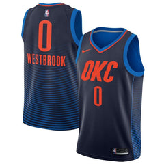 Russell Westbrook Oklahoma City Thunder Swingman Jersey - Statement Edition – Navy 2019