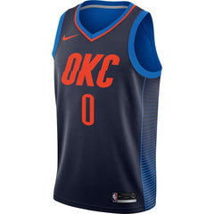 Russell Westbrook Oklahoma City Thunder Swingman Jersey - Statement Edition – Navy 2019