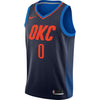 Image of Russell Westbrook Oklahoma City Thunder Swingman Jersey - Statement Edition – Navy 2019