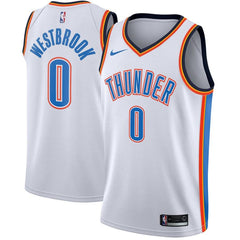 Russell Westbrook Oklahoma City Thunder Swingman Jersey White - Association Edition 2019